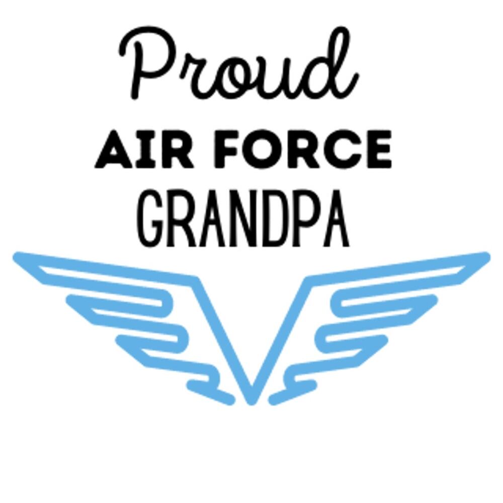 Proud Air Force Grandpa Car Decal Sticker